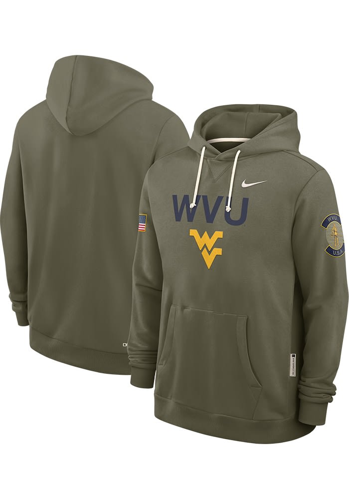 Nike West Virginia Mountaineers Mens OLIVE Military Appreciation