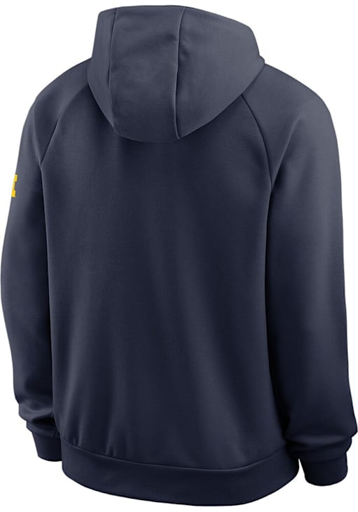Nike Michigan Wolverines Mens Blue Dri-Fit Hood