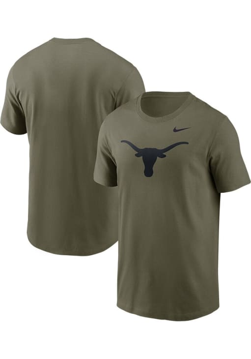 Nike Texas Longhorns Olive Dri-Fit Short Sleeve T Shirt