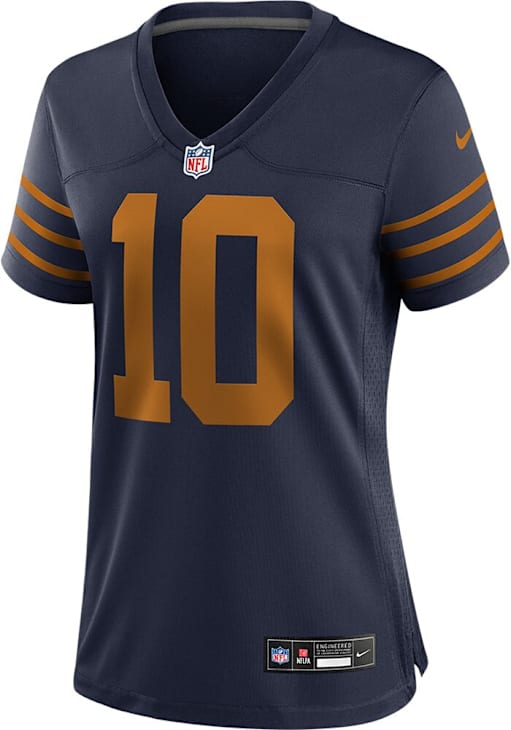 Jordan Love Womens Green Bay Packers NAVY/GOLD Alt Football Jersey