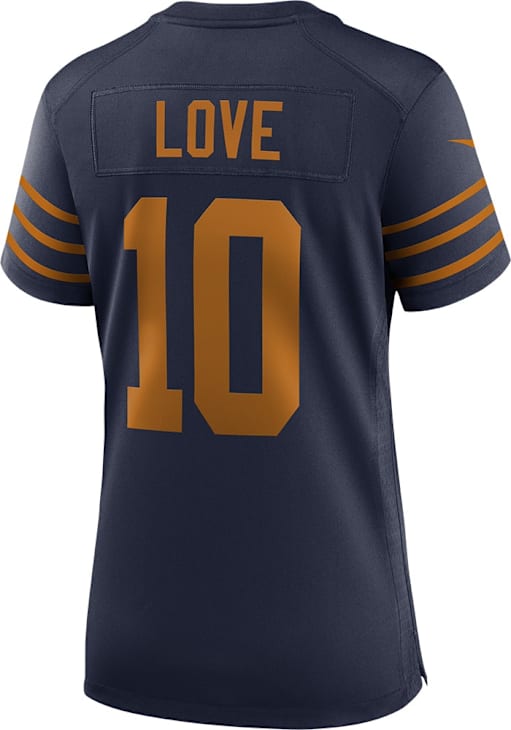 Jordan Love Womens Green Bay Packers NAVY/GOLD Alt Football Jersey
