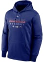 Texas Rangers Nike Authentic Therma Hood - Blue