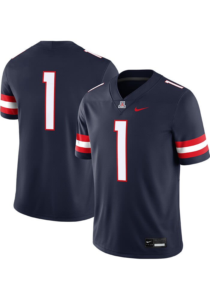 Nike Arizona Wildcats NAVY Football Vapor Jersey - 173223735