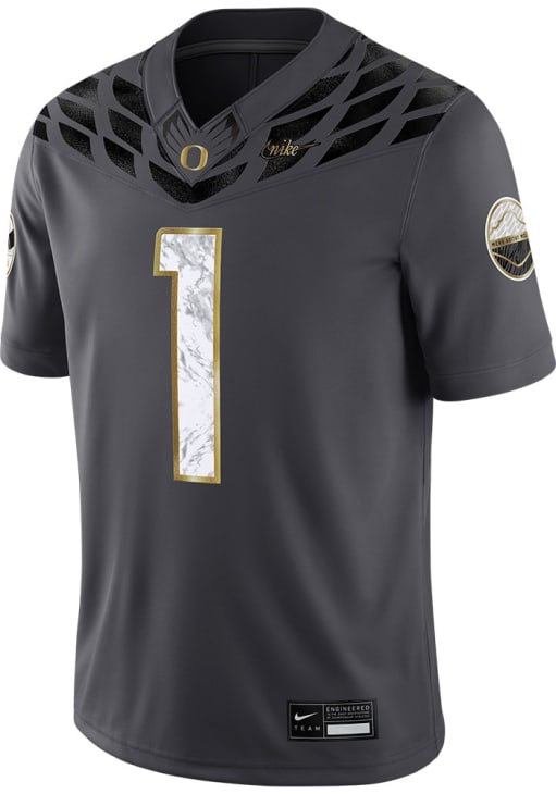 Nike Oregon Ducks Grey Vapor Alternate Football Jersey