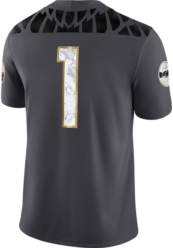 Nike Mens ANTHRACITE Oregon Ducks Vapor Alternate Jersey