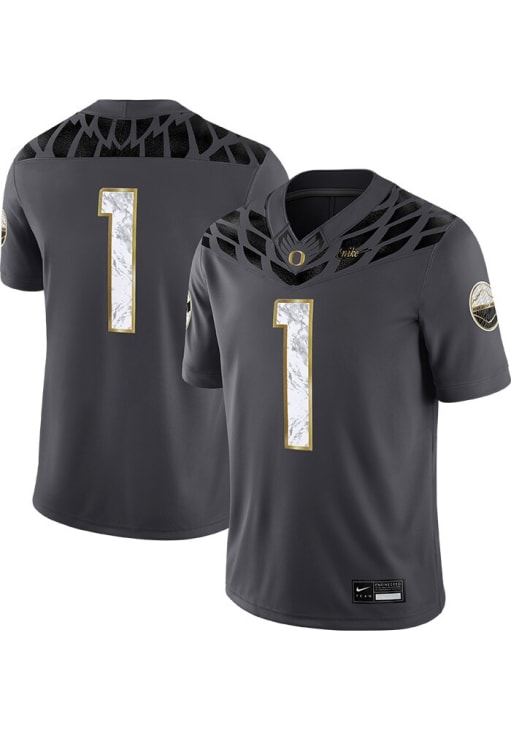Nike Oregon Ducks Grey Vapor Alternate Football Jersey