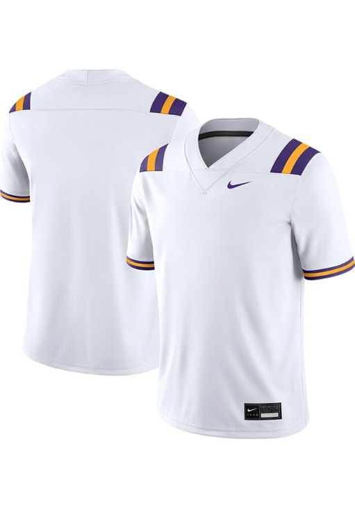 Nike LSU Tigers White Vapor Football Jersey