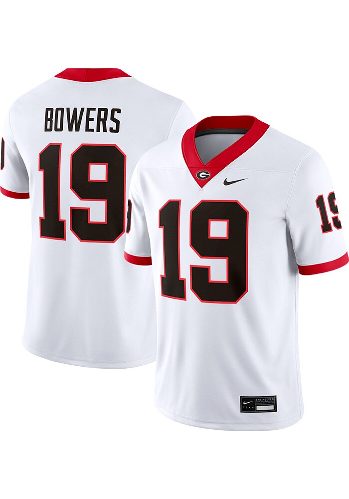 Brock Bowers Georgia Bulldogs White Football Brock Bowers Vapor