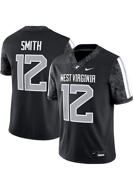Otrain Wvu Grey Football Jersey Wvu Football Uniforms