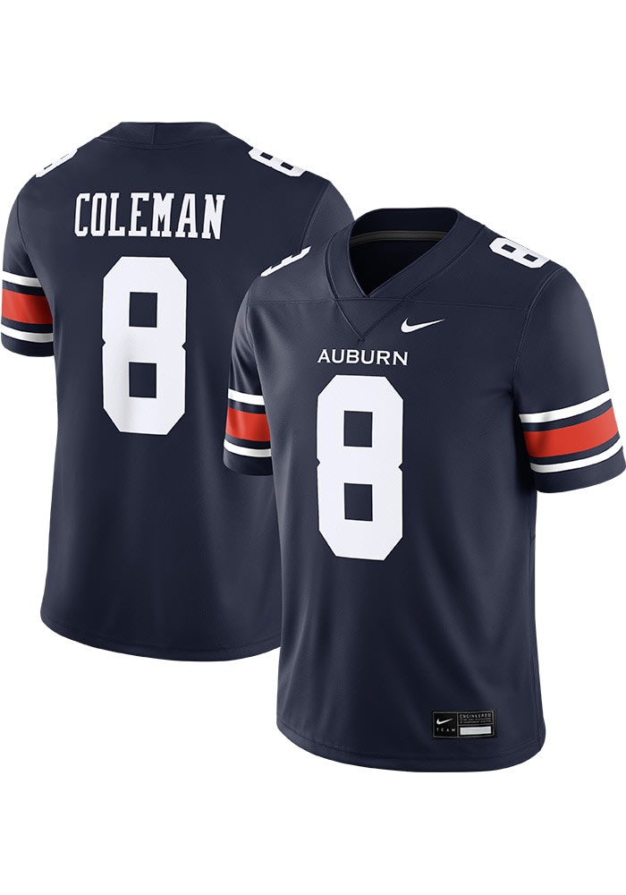 Cam Coleman Auburn Tigers NAVY Football Cam Coleman Vapor Jersey
