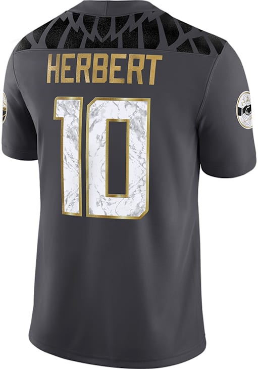 Justin Herbert Mens ANTHRACITE Oregon Ducks Vapor Football Jersey