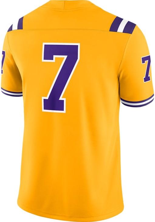 Nike LSU Tigers Gold Vapor Football Jersey