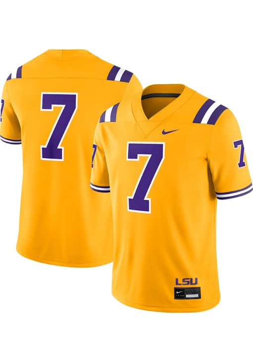 Nike LSU Tigers Gold Vapor Football Jersey