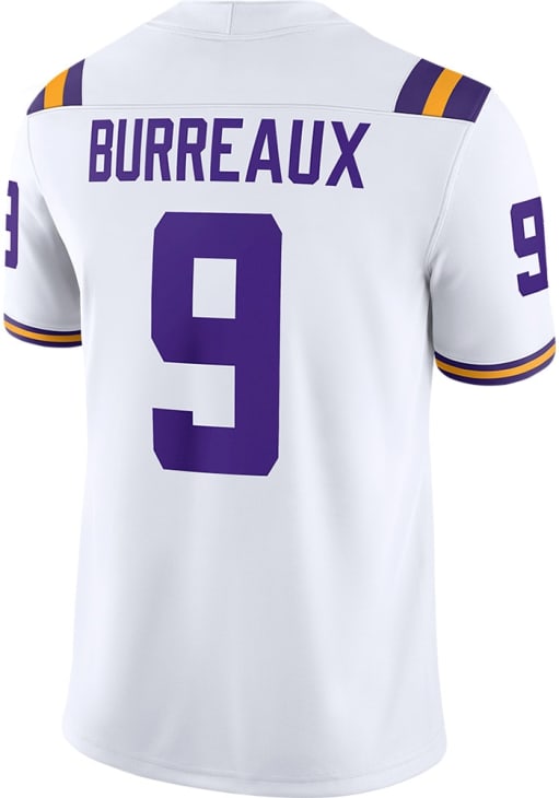 Joe Burreaux  Nike LSU Tigers White Joe Burreaux Vapor Football Jersey
