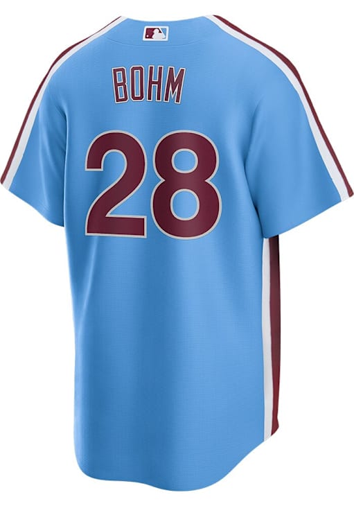 Alec Bohm Philadelphia Phillies Mens Replica LIGHT BLUE Alt Jersey