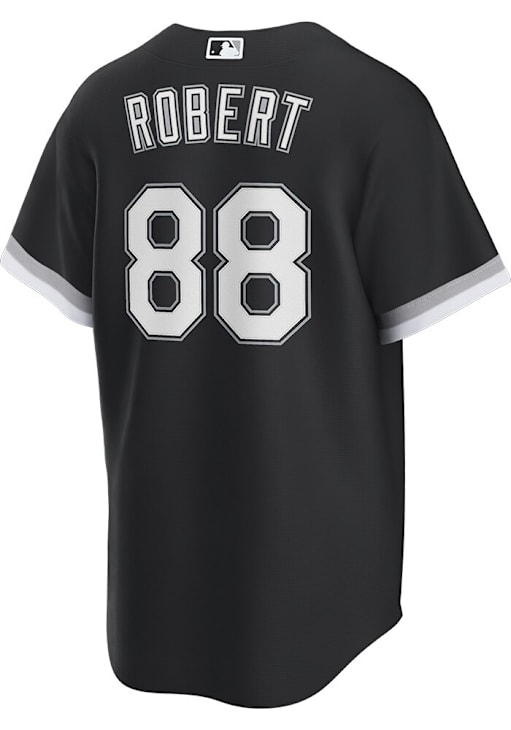 Luis Robert Chicago White Sox Mens Replica BLACK Alt Design Jersey