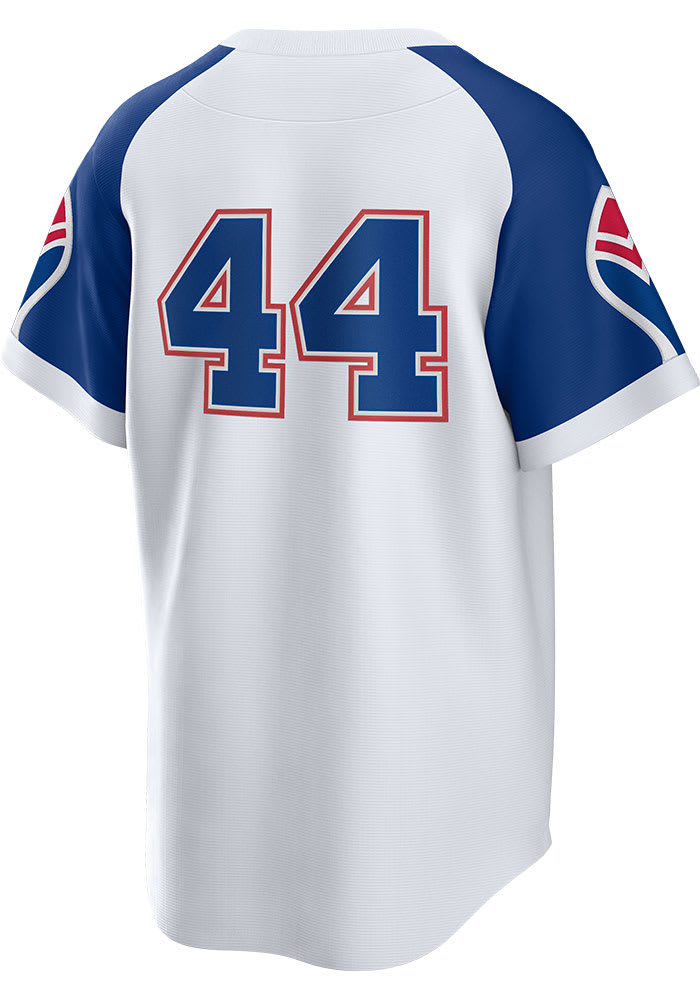 Atlanta Braves Hank Aaron Nike Replica Cooperstown Jersey WHITE