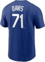 Wade Davis Kansas City Royals Nike Name And Number T-Shirt - Blue