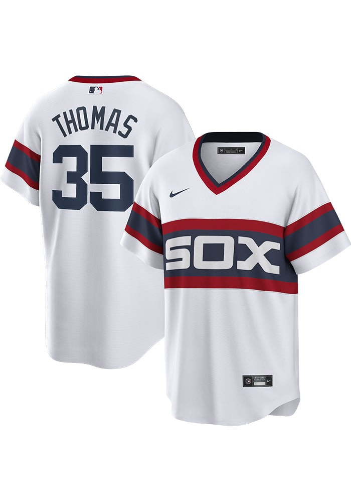 Men s Nike Frank Thomas White Chicago Sox Home Cooperstown Collection Player Jersey