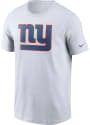 New York Giants Nike Team Logo T Shirt - White