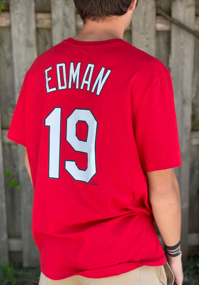 Tommy Edman Cooperstown Collection Cardinals Jersey White V-Neck Men’s