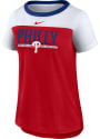 Philadelphia Phillies Womens Nike Yoke T-Shirt - Red