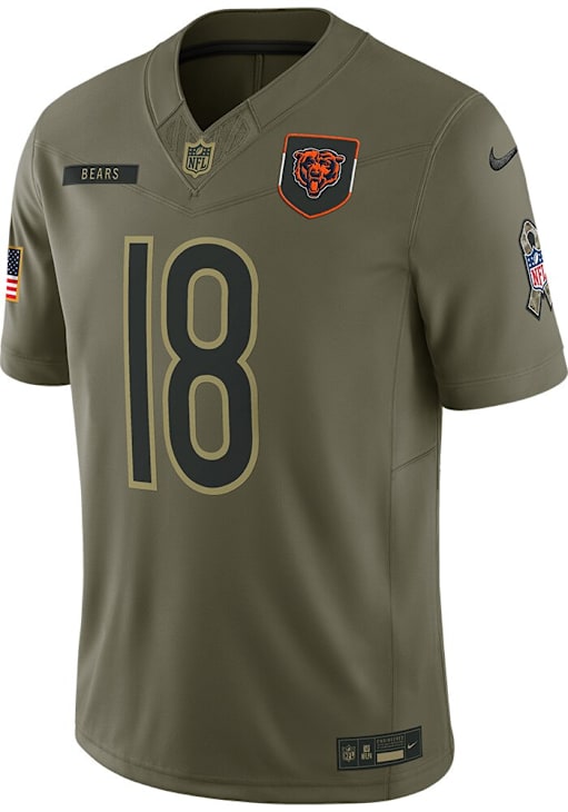 Caleb Williams Nike Chicago Bears Mens Olive Salute to Service Limited Football Jersey