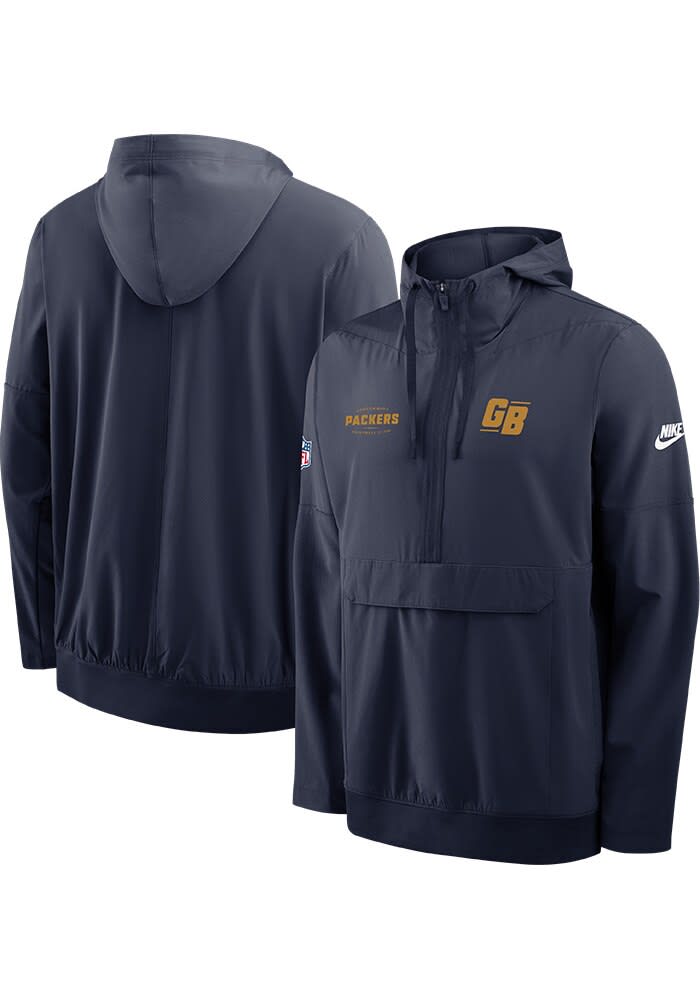 Nike Green Bay Packers Mens Alternate Sideline Anorak NAVY