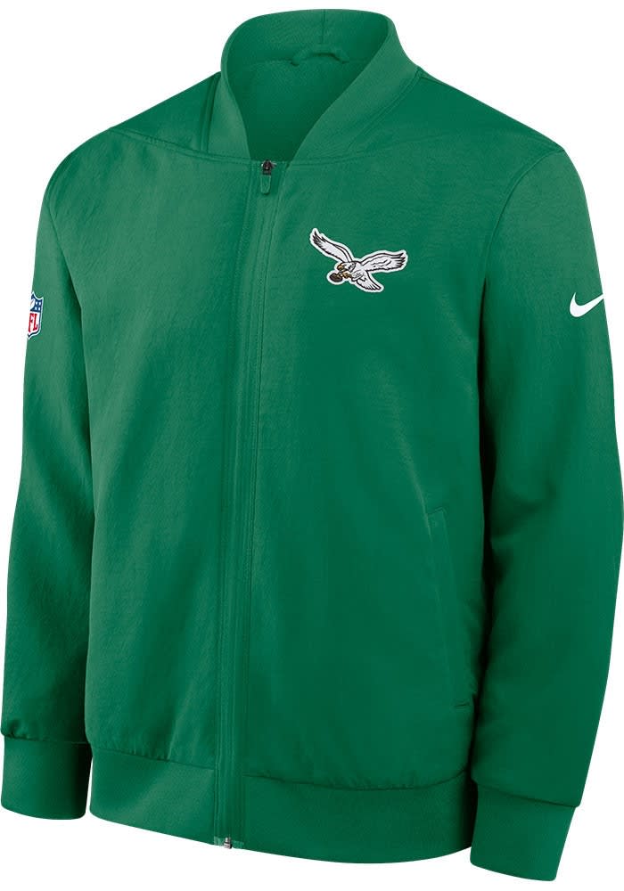 Nike Philadelphia Eagles Mens KELLYGREEN Sideline Bomber Medium