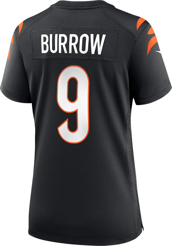 Joe Burrow Womens Cincinnati Bengals BLACK Home Game