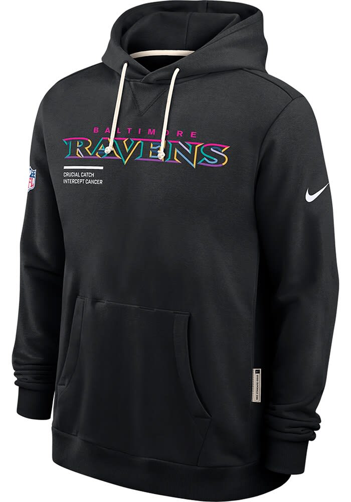 Nike Baltimore Ravens Mens BLACK Crucial Catch Hoodie - 173227171
