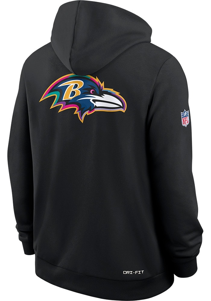Nike Baltimore Ravens Mens BLACK Crucial Catch Hoodie - 173227171