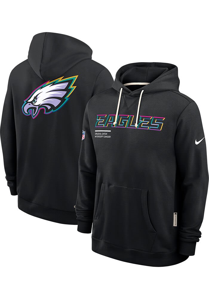 Nike Philadelphia Eagles Mens BLACK Crucial Catch Hoodie - 173227173