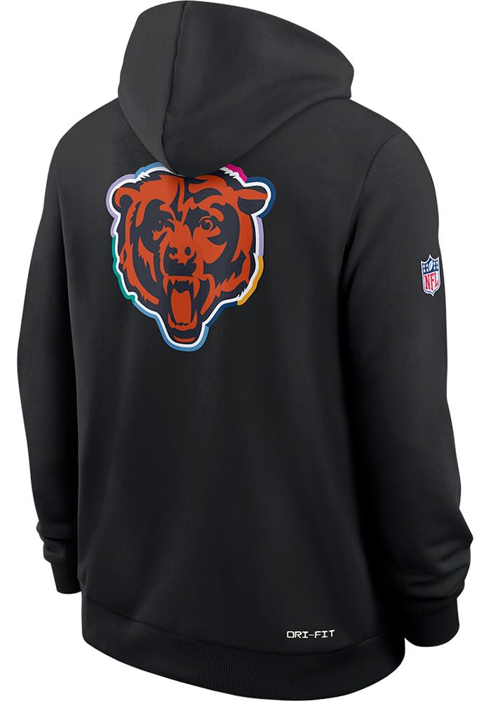 Nike Chicago Bears Mens BLACK Crucial Catch Hoodie - 173227181