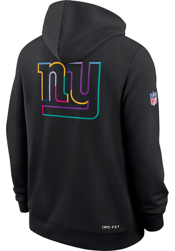 Nike New York Giants Mens BLACK Crucial Catch Hoodie - 173227189