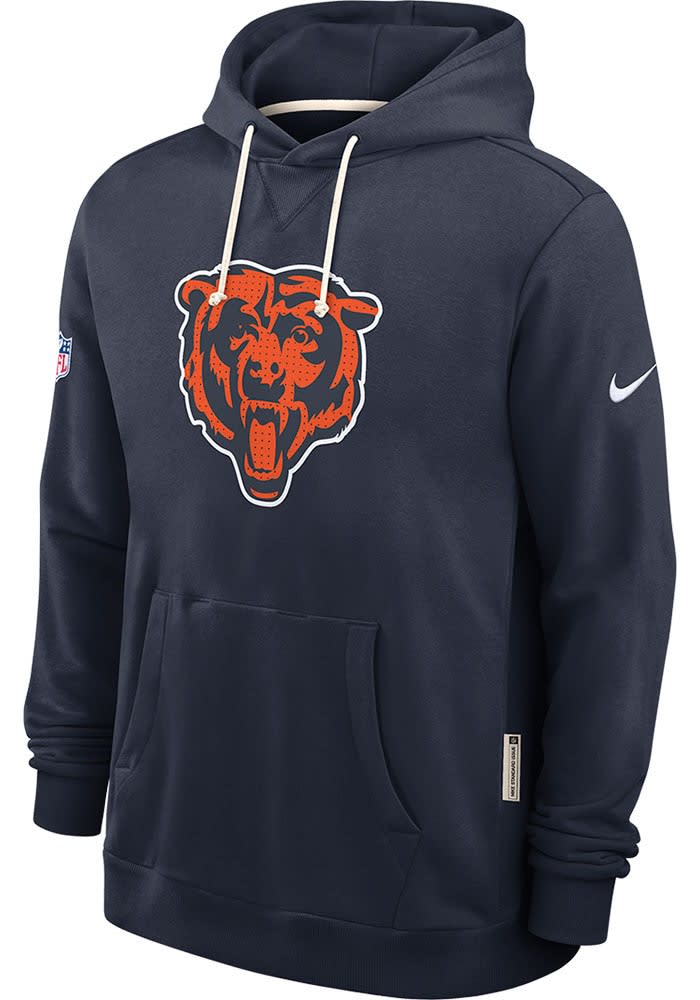 Nike Chicago Bears Mens NAVY Sideline Hoodie - 173227199