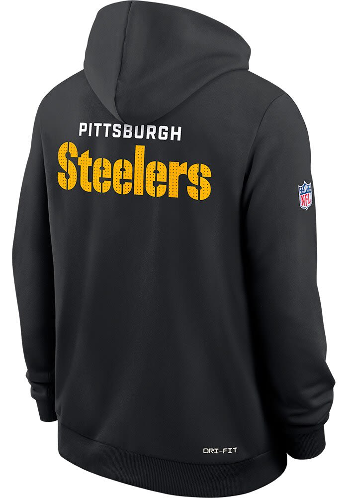 Nike Pittsburgh Steelers Mens BLACK Sideline Hoodie - 173227202