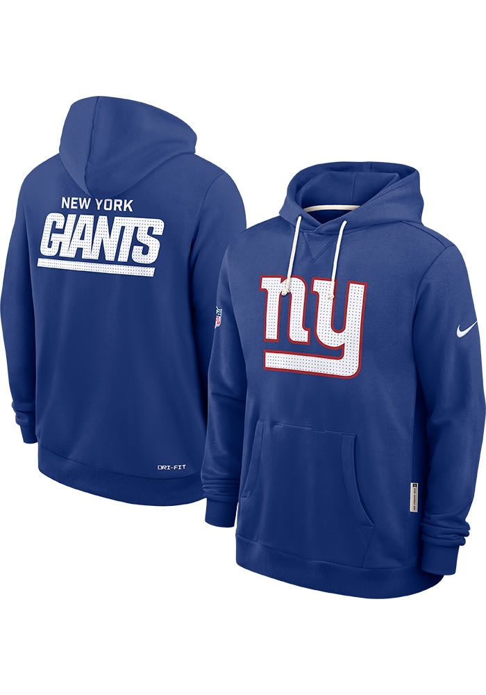 Nike New York Giants Mens ROYAL Sideline Hoodie - 173227218