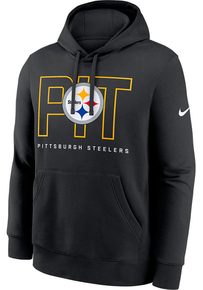 Nike Pittsburgh Steelers Mens BLACK Club Hoodie - 173227274