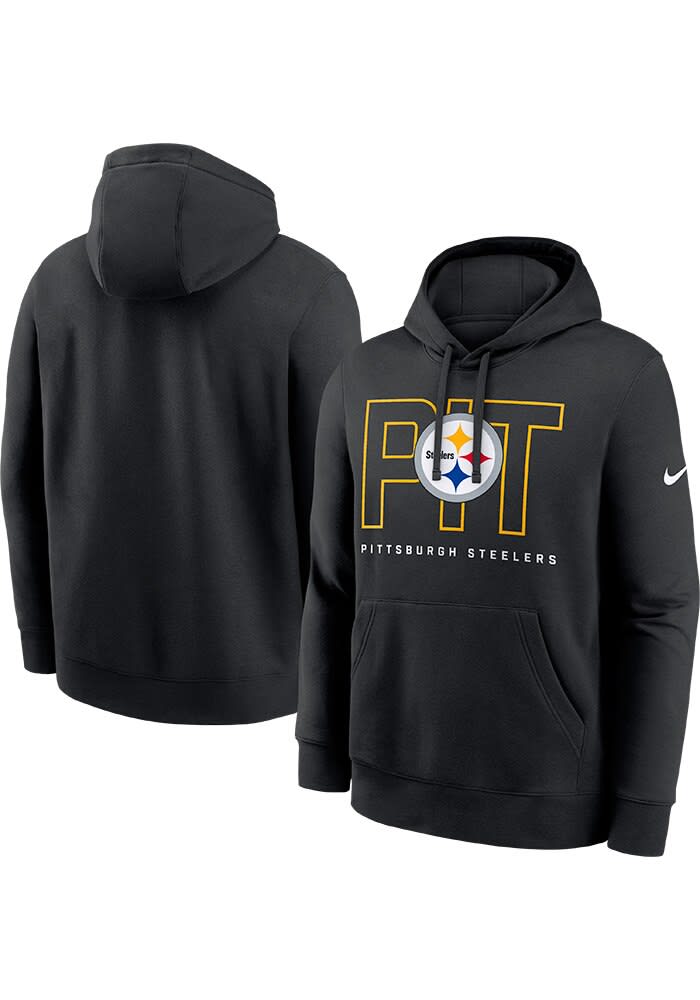Nike Pittsburgh Steelers Mens BLACK Club Hoodie - 173227274
