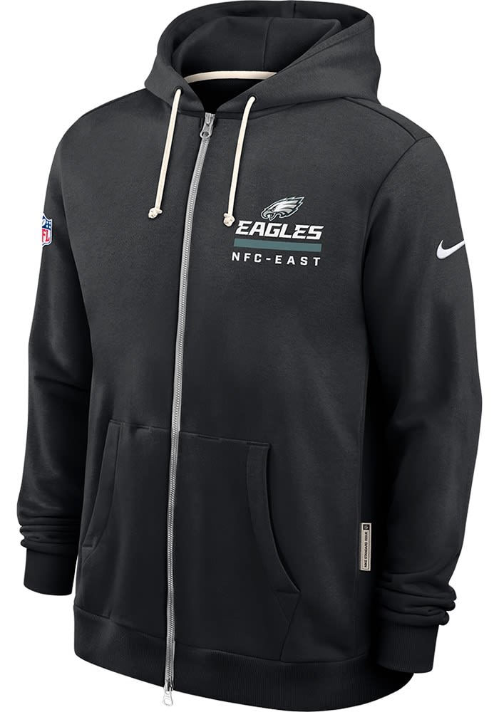 Nike Philadelphia Eagles Mens BLACK Sideline Full Zip - 173227282