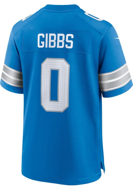 Jahmyr Gibbs  Nike Detroit Lions Blue Home Football Jersey