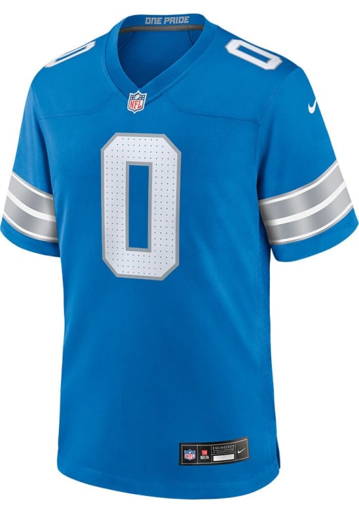 Jahmyr Gibbs  Nike Detroit Lions Blue Home Football Jersey
