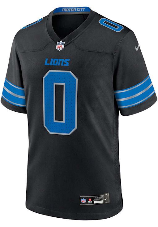 Jahmyr Gibbs  Nike Detroit Lions Black Alt Football Jersey