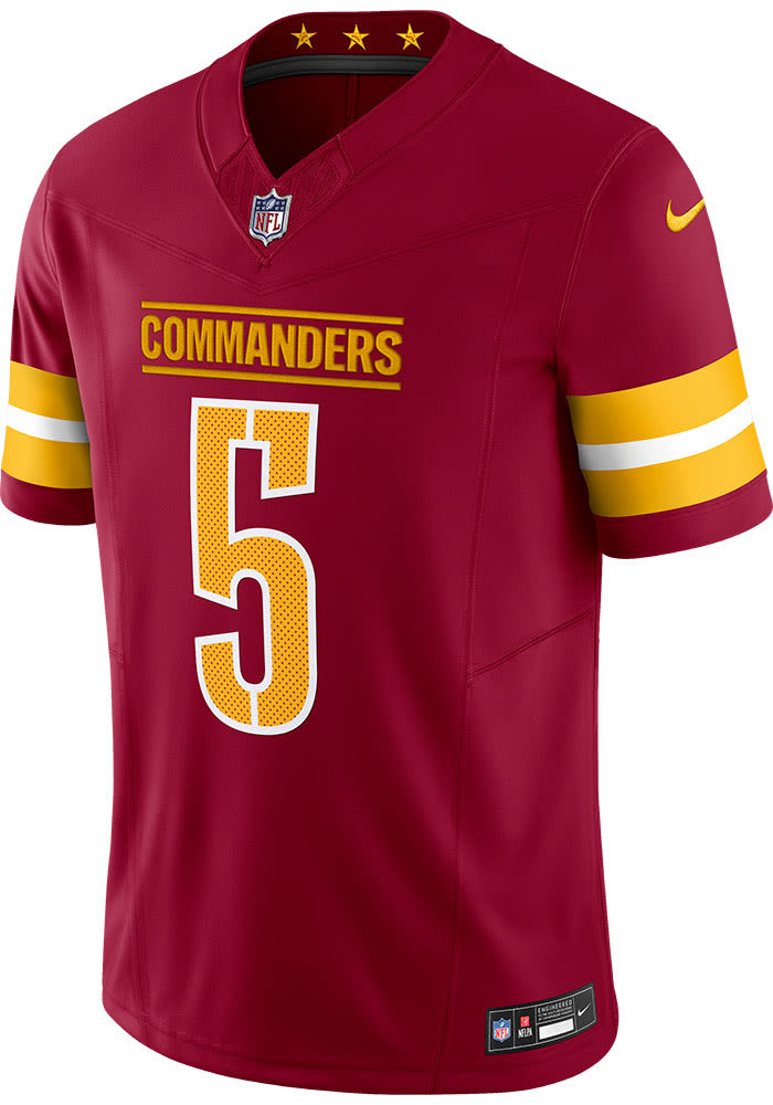 Jayden Daniels Washington Commanders Mens Red Home Limited