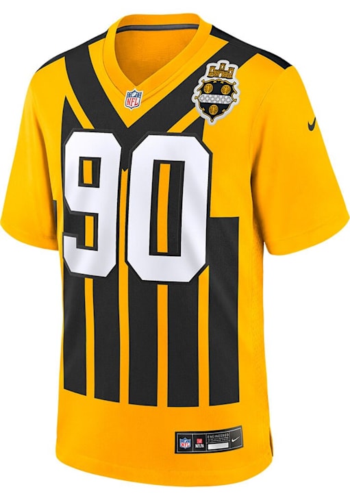 TJ Watt Pittsburgh Steelers GOLD Alt Game Jersey 173227613