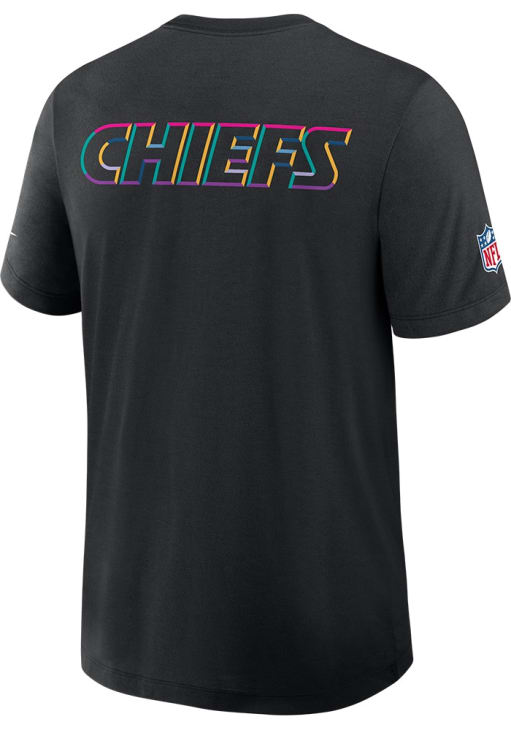 Nike Kansas City Chiefs Black Crucial Catch Short Sleeve Fashion T Shirt