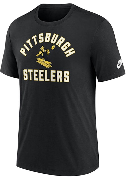 Nike Pittsburgh Steelers BLACK Rewind Triblend Short Sleeve