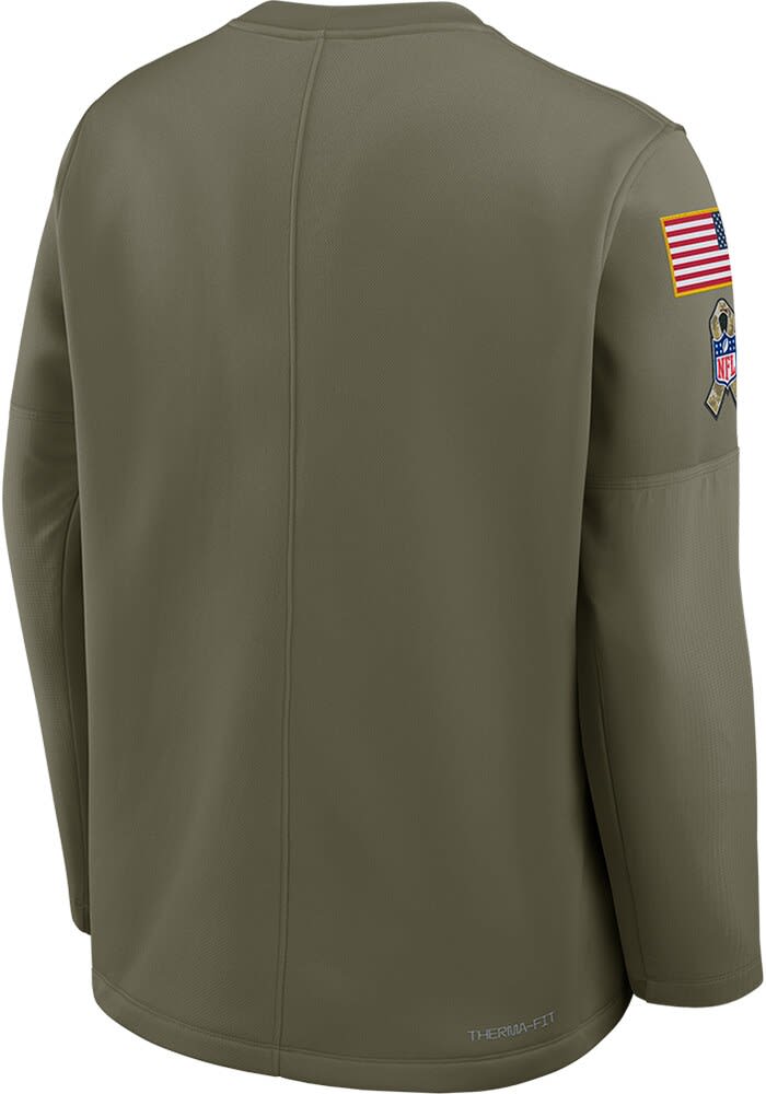 Nike Philadelphia Eagles Mens Long Sleeve OLIVE Salute to Service