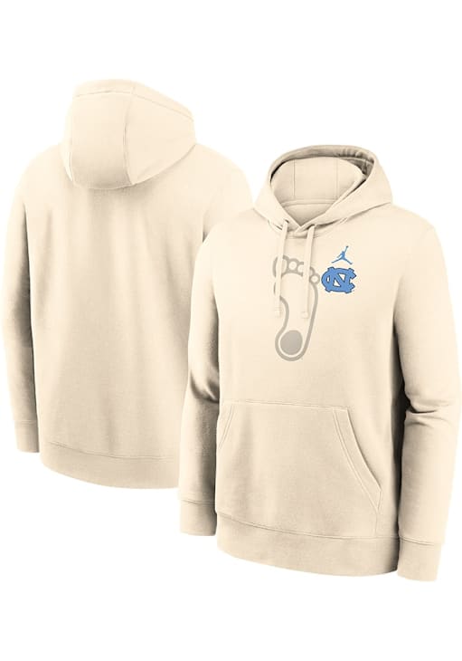 Nike North Carolina Tar Heels Mens Natural Club Fleece Long Sleeve Hoodie